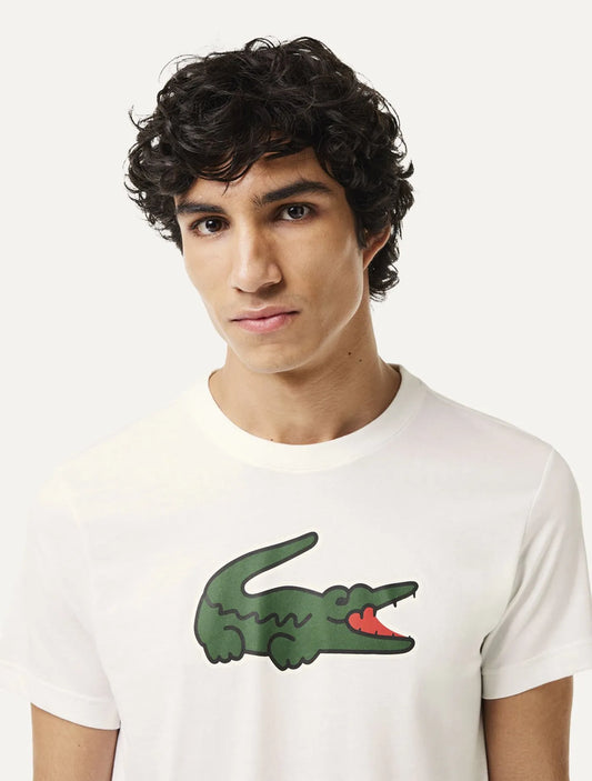 Camiseta Regular Sport Dry con Estampado de Cocodrilo Lacoste