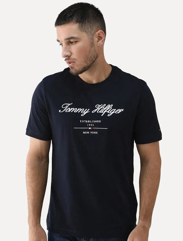 Camiseta con Bordado "Est. 1985 New York" Tommy Hilfiger